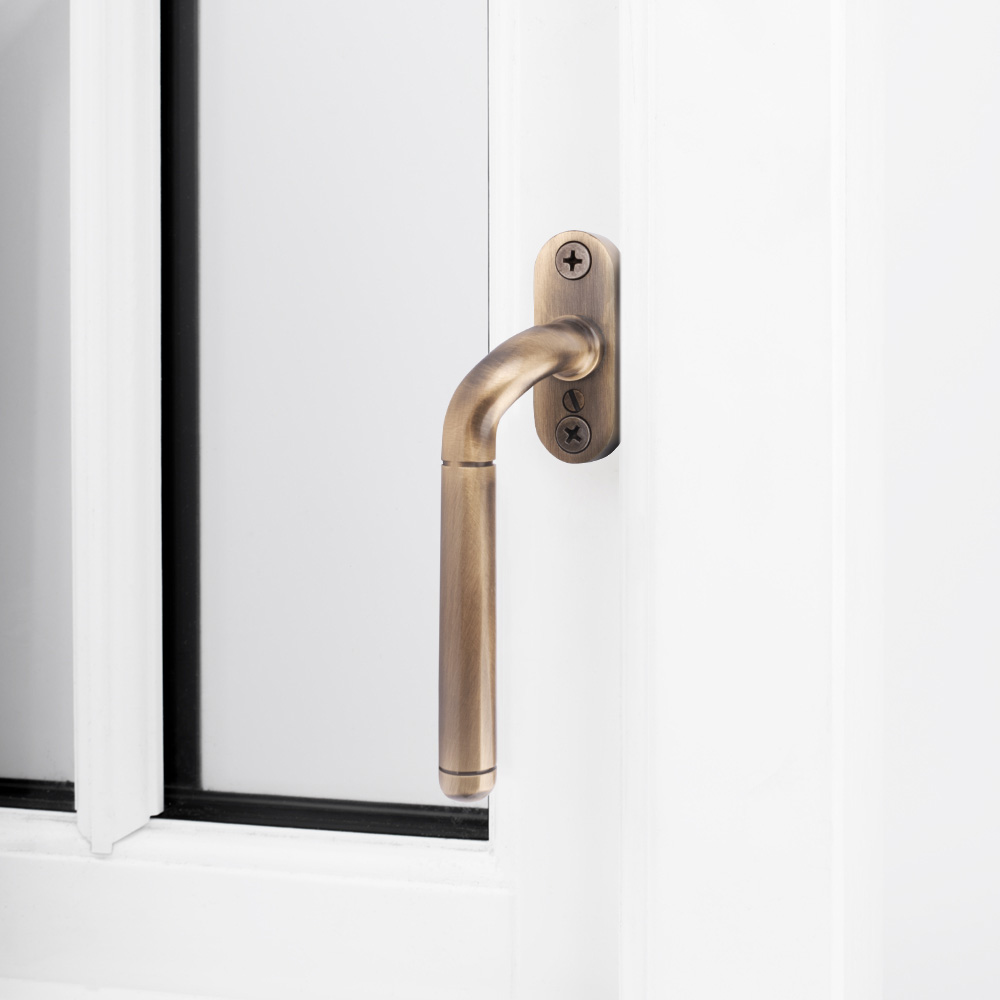 Isca Cranked Espag Window Handle - Florentine Bronze (Left Hand)